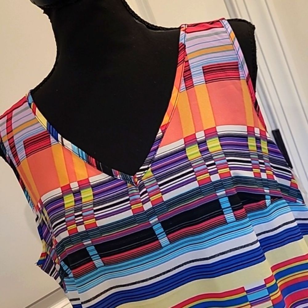 Unique Spectrum Colorful Fringe Bottom Top - Picture 2 of 10